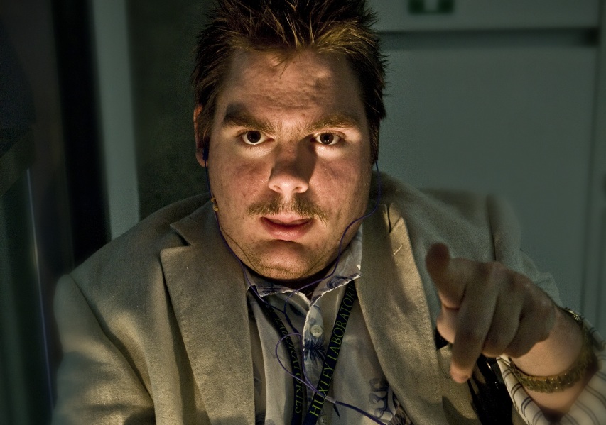 Stephan Tait in Huxleys Lab. Photo Douglas Jones