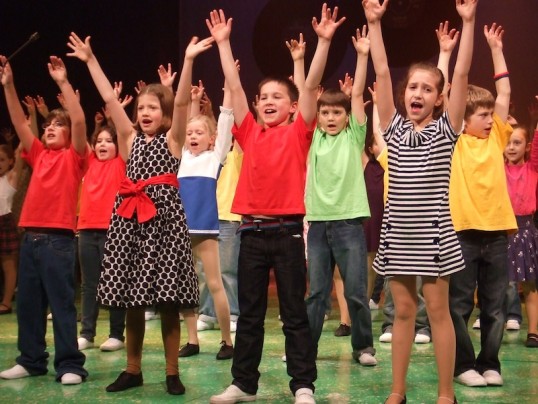 Reach for the stars - Members of the 2011 Edinburgh Gang Show cast in rehearsal Photo: Scott Parker Photography