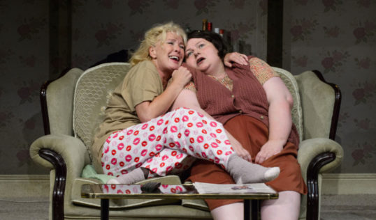 Beverley Callard as Mari Hoff and Sally Plumb as Sadie in Little Voice