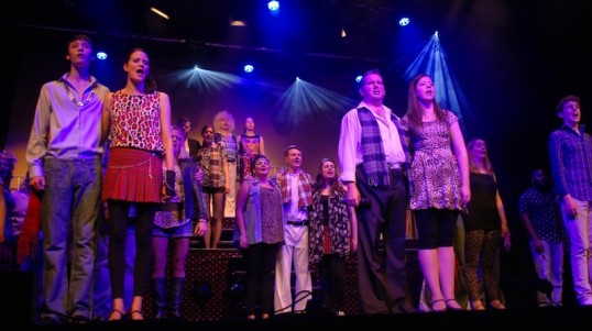 The chorus perform Rod Stewart's Sailing. Photo: Mark Cassidy