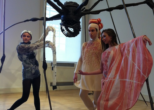 Dancers with Louise Bourgeois' Spider. Photo © Edd McCracken