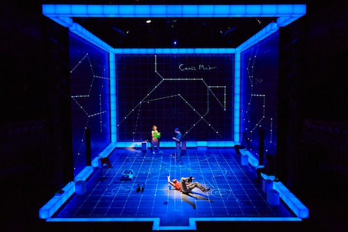 4. NIAMH CUSACK as Siobhan and LUKE TREADAWAY as Christopher Boone. Photo © Brinkhoff/Moegenburg