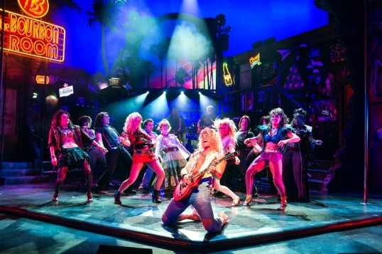 Ben Richards (Stacee Jaxx) in Rock of Ages The Musical UK Tour . Credit Manuel Harlan
