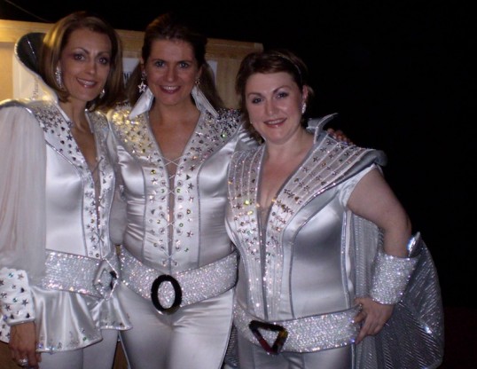 Morag Siller (right) appeared as Rosie in Mamma Mia