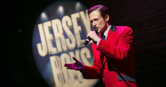 Tim Driesen plays Frankie Valli. Photo credit Phil Tragen