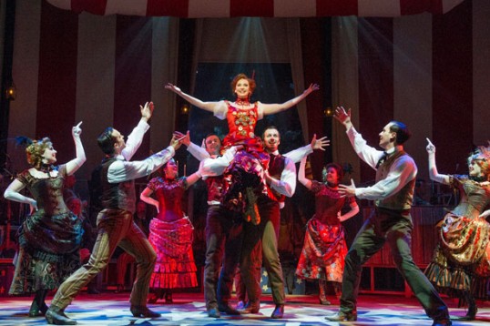 The cast of Annie Get Your Gun