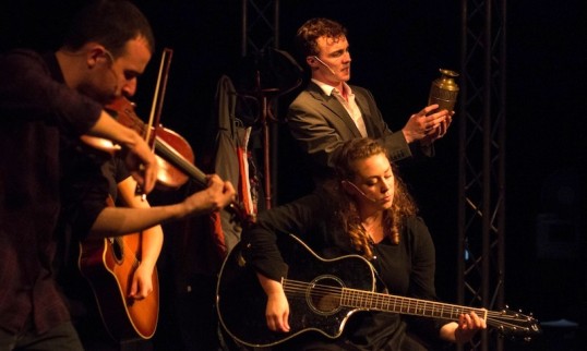 Lawrence Boothman, Andrew Barrett and Rosemary Stanford. Photo: Alba