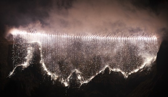 No, not a crack in the fabrick of time, but an image of the waterfall. Photo: Eoin Carey