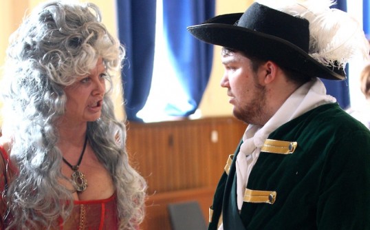 Fiona Main (Isabella, Lady Seaforth) and David Bartholomew (the Seer). Photo: 