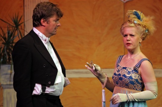 Brissard on the receiving end of Juliette's most withering remarks. Photo: Simon Boothroyd