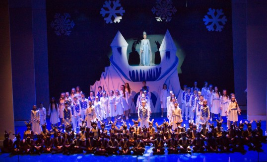 Let it Go in Snow Tales. Photo Glenda Robertson from Gang Show 2014