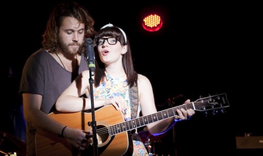 Jack Brown & Katie Elin-Salt in SYMPHONY, a nabokov & Soho Theatre production, Aug 2014 - photo credit Ludovic des Cognets