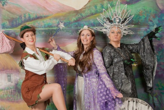 Carol Bryce, Anne Mackenzie and Lyzzie Dell. Photo: Rob Fuller