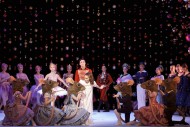 Robyn McKie as Clara, Sophie Martin as the Sugar Plum Fairy, Erik Cavallari as the Nutcracker Prince and Company members in Peter Darrell’s The Nutcracker. Photo by Andy Ross
