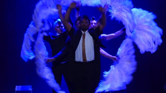 The burlesque fan dance routine given the Briefs treatment. Photo: Vimeo