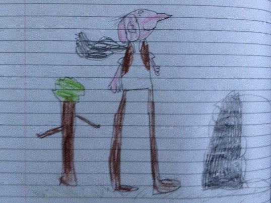Noah's drawing of the BFG