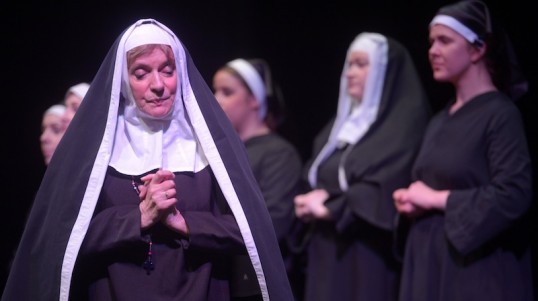 Dorothy Johnstone as the Mother Superior in the Bohemians' Sister Act. Photo: Phil Wilkinson