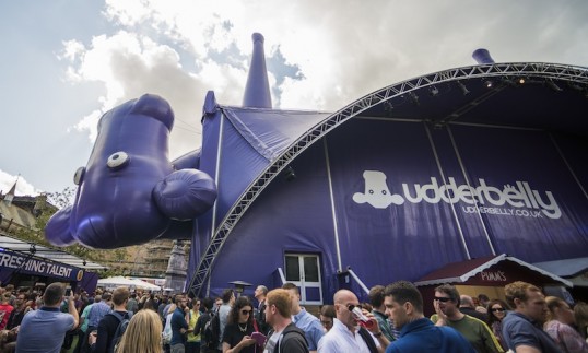 Udderbelly - the Purple Cow in Bristo Square, 2014