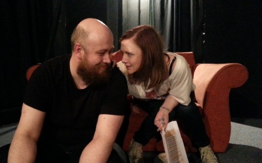 Ben Blow and Kate Foley-Scott in rehearsal. Photo Discover 21