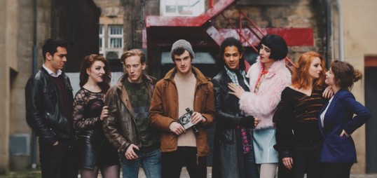 The main cast of EU Footlights' producion of Rent. Photo: EU Footlights.