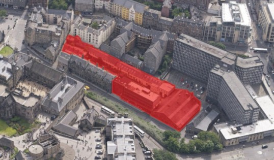 Aerial view of the King's Stables Road site. Image: Hidden Door