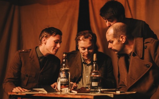 Tom Trower, Jari Fowkes, Lewis Robertson and Alex Andrassy. Photo: Louise Spence