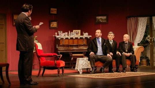 Roving Johnston (left) with Pat Hymers, John Webster and Iain Menzies. Photo: Robert Fuller