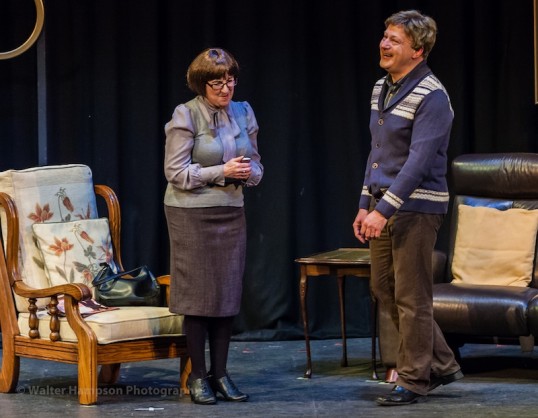 Edinburgh Theatre Arts (ETA)- winners of Edinburgh District with Blind Date by Peter Quilter. Photo Walter Hampson