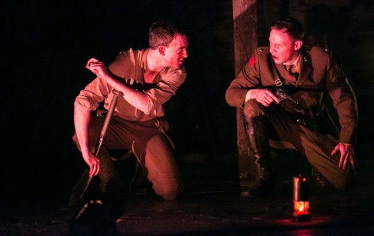 Alastair Whatley as Evans and Edmund Wiseman as Stephen Wraysford. Photo Jack Ladenburg