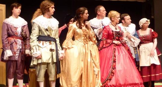 ETA's Tartuffe - Ben Robertson Petrie, Tim Biglowe, Natasha Klemek, Colin McPherson, Lisa Moffat, David McCallum, Suzie Marshall - Photo John McLinden
