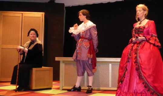 ETA's Tartuffe - Jean Anthony, Ben Robertson Petrie, Lisa Moffat Photo John McLinden