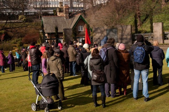 The audience of 2013’s CrossWords. Photo: Princes Street Easter Play