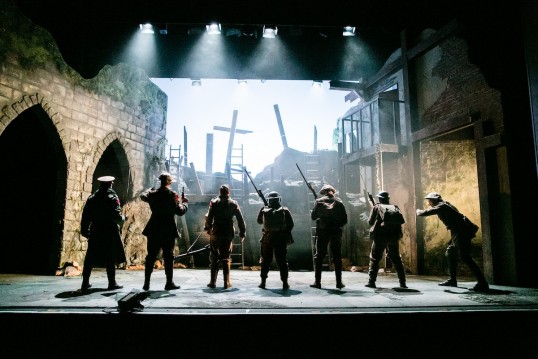 The cast of the 2015 UK tour of Birdsong. Photo: Jack Ladenburg