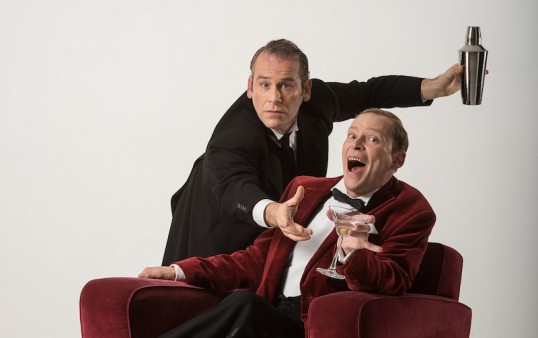 Jason Thorpe and Robert Webb in Jeeves and Wooster. Photo: Hugo Glendinning