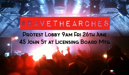 This is the place to be to support the Arches. Click image for facebook page and further details.