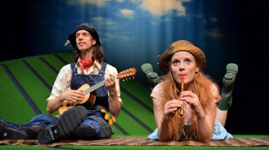 Edward Day as Harry O'Hay and Muireann Bird as Betty O'Barley Photo: Steve Ullathorne