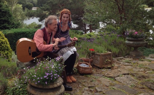 Robert Williamson (Ivan) and Catriona McFarlane (Anya). Photo Theatre Alba