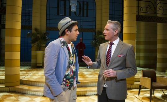 Noel Sullivan as Freddy and Michael Praed as Lawrence. Photo: Alastair Muir