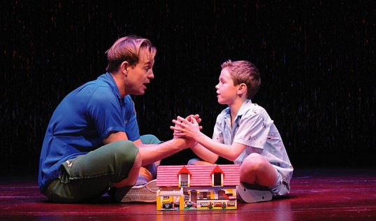 Tick (Jason Donovan) and Benji in the 2013/14 tour.
