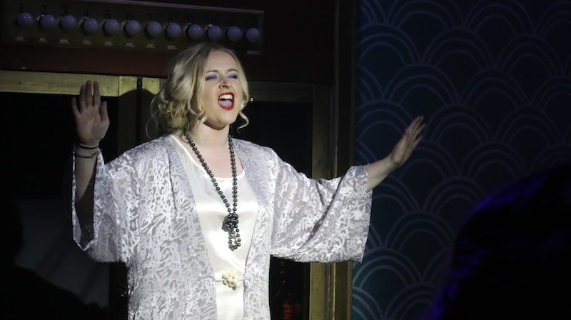 Caitlyn Vanbeck as Muzzy Van Hossmere in Thoroughly Modern Millie Photo Mark Gorman