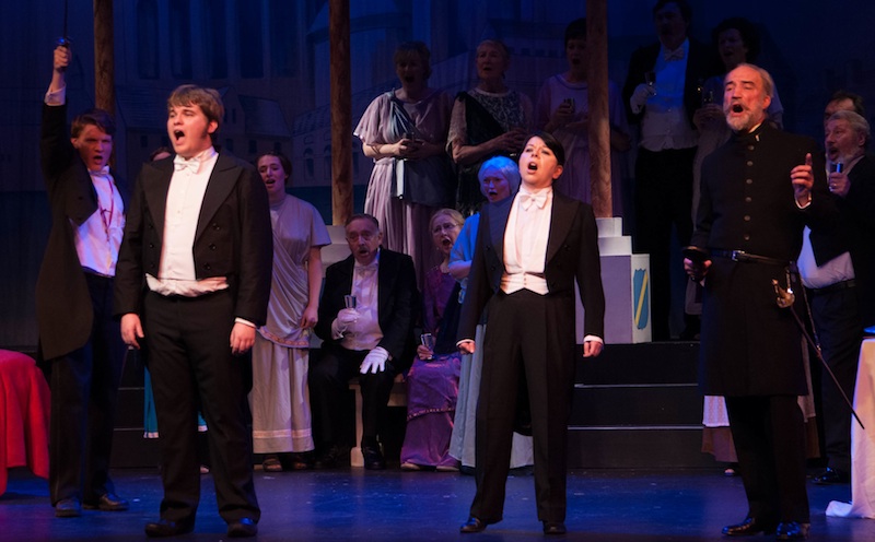 left HOFFMANN (Michael Doroszenko), centre NICKLAUSSE (Barbara Scott), right DAPERTUTTO (Roger Robertson). Photo Mark Adams