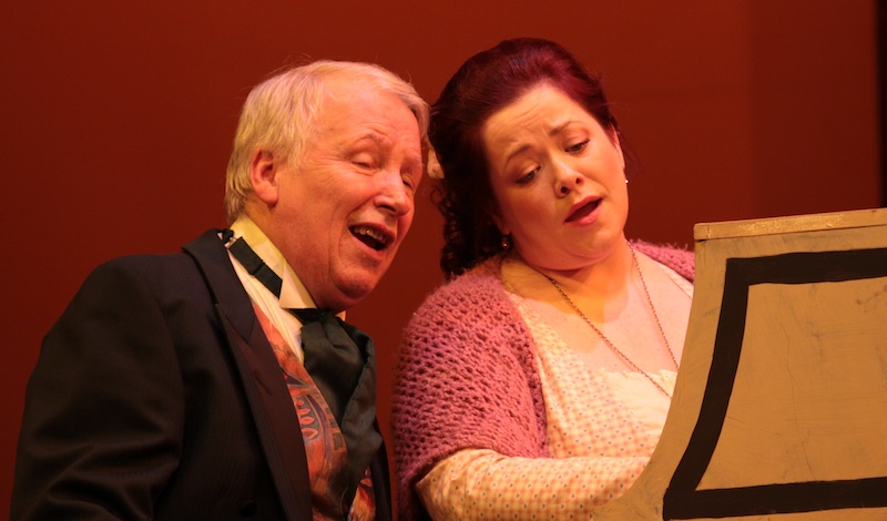 left HOFFMANN (Mike Towers), right ANTONIA (Gillian Robertson) Photo Ross Main