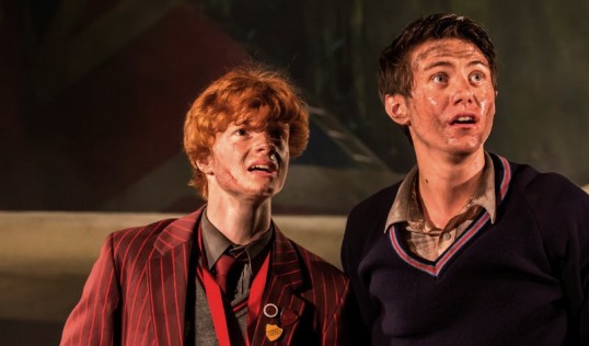 Freddie Wakins and Luke Ward-Wilkinson as Jack and Ralph. Photo: Johan Persson