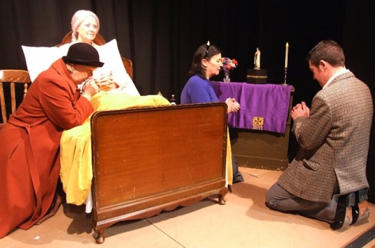 Losers: Sally Pagan, Lynne Morris, Fiona Robertson and Euan McIntyre. Photo: Marion Donohoe