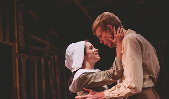 Sasha Briggs (Abigail) and Douglas Clark (John Proctor). Photo: Mihaela Bodlovic