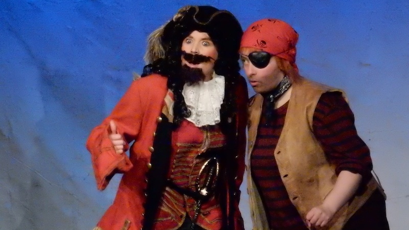Vicki Horne (Blackbeard) and Fredericka Morrison (Patch). Photo Gordon Hughes