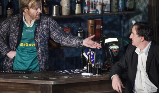 Brian Gleeson (Brendan) Gary Lydon (Jack). Photo: Drew Farrell