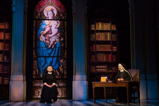 Lucy OByrne as Maria and Jan Hartley as Mother Abbess. Design by Gary McCann. Photo: Mark Yeoman