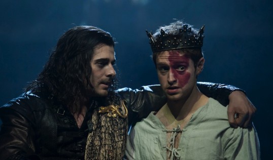 Daniel Cahill (Earl of Douglas) and Andrew Rothney (James II). Photo: Tommy Ga-Ken Wan