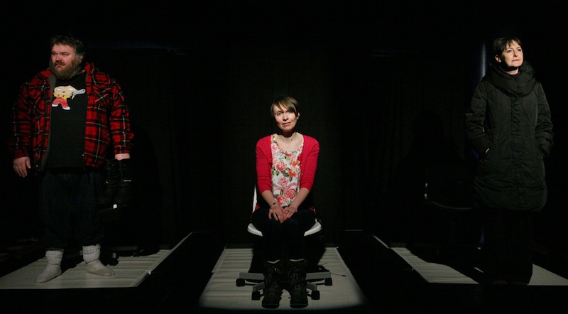 Anthony Strachan, Rosalind Sydney and Hilary Lyon. Photo: Leslie Black